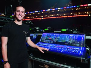 Jared Daley with his Allen & Heath set up